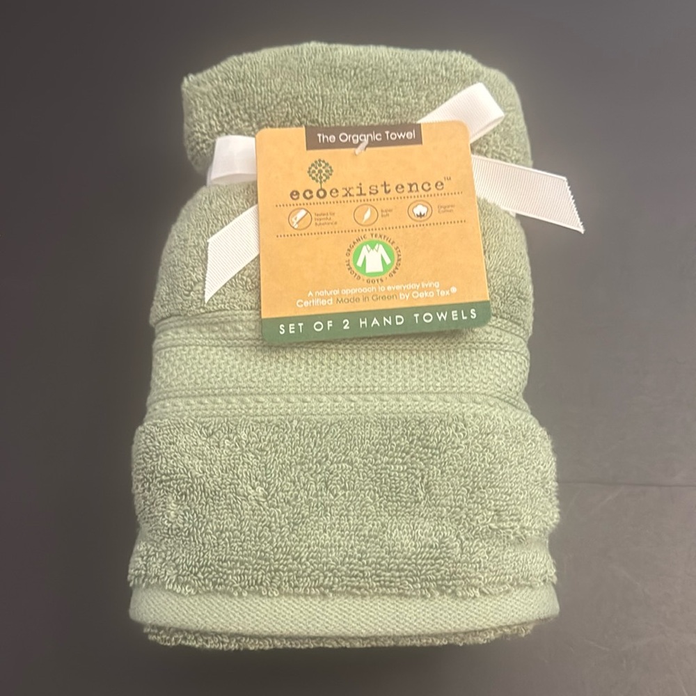 8pc ECOEXISTENCE Organic The Organic Bath Towel Set - 100% Organic Cotton Loops - Picture 3 of 10